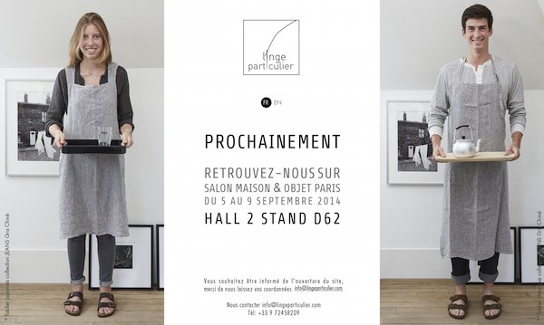 page d'attente Linge Particulier pour Maison et Objet