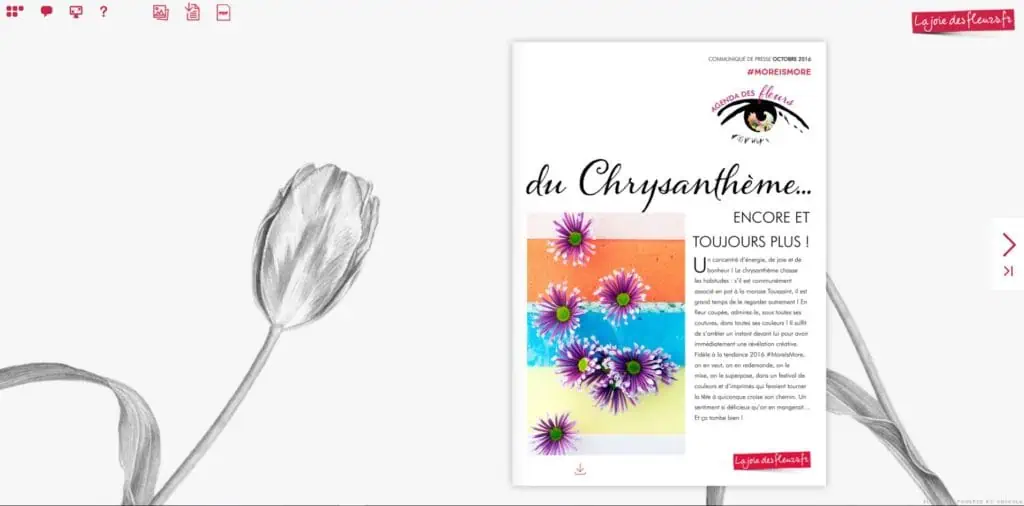 Flipbook Agenda du chrysanthème octobre 2016