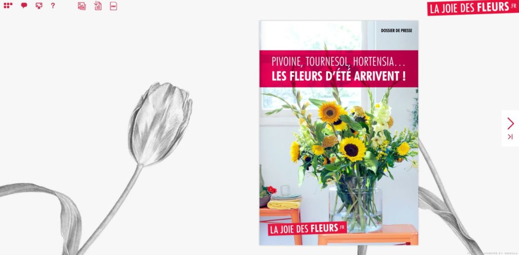 Flipbook Pivoine Tournesol Hortensia mai 2017