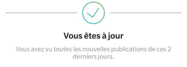 Vous êtes à jour instagram