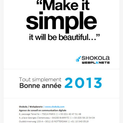 bonne année 2013 Shokola