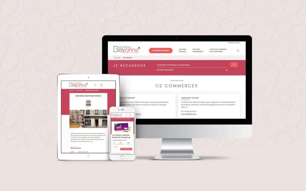 bayonne shopping Bayonne Shopping Mockup Site Intenet