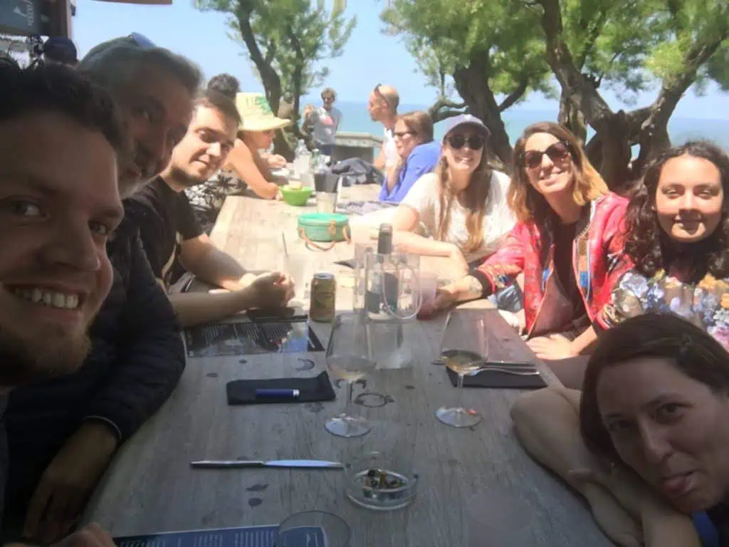 déjeuner d'équipe à extola bibi