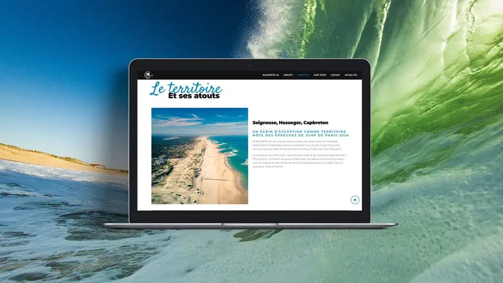 wesurf2024 site web landes