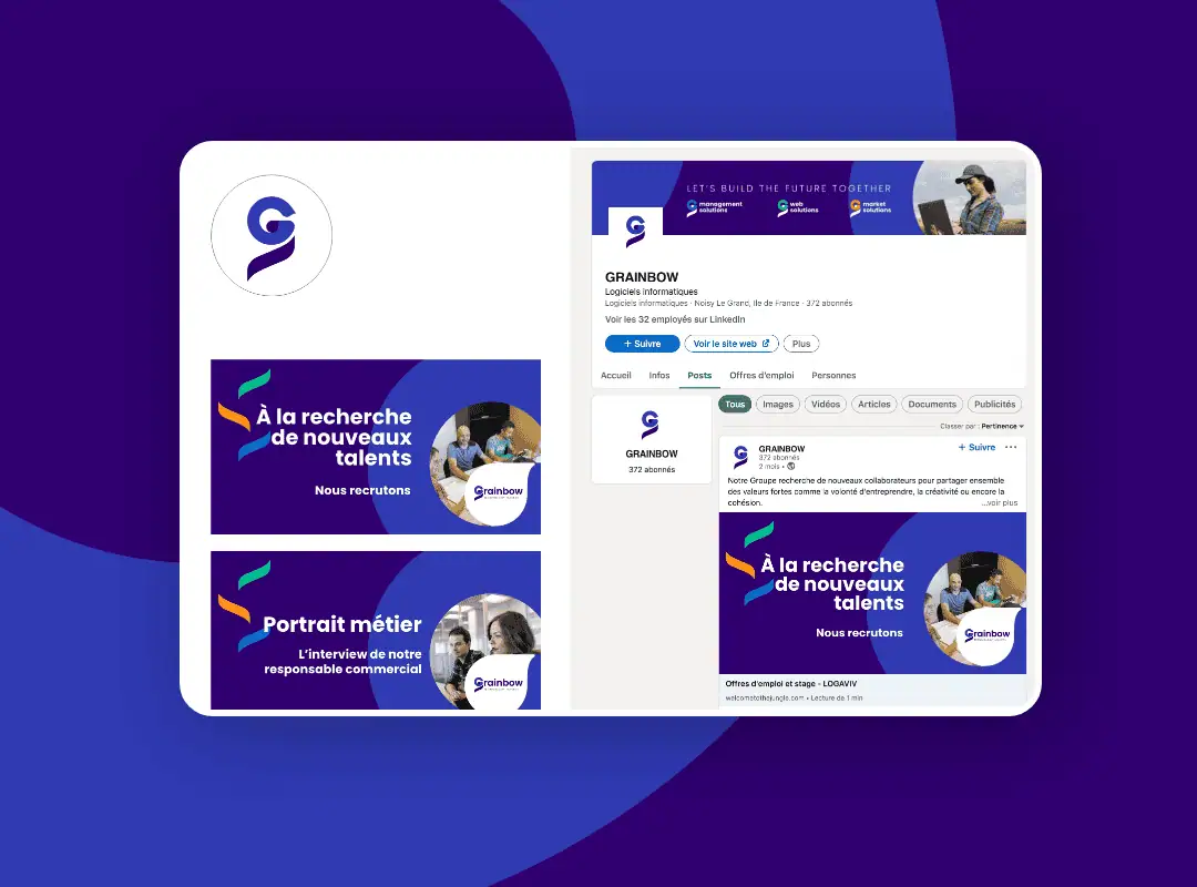 Grainbow - linkedin Réseaux sociaux