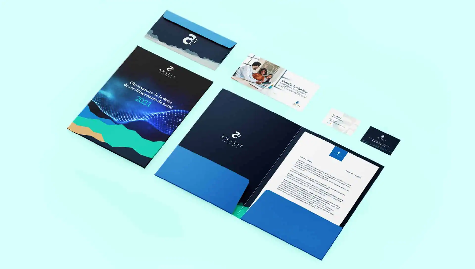 print Outils de communication Analis Finance